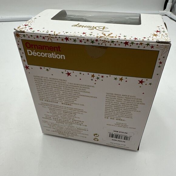 Disney Store Ornament Winnie The Pooh and Piglet Glass Drop Sketchbook 2017 - Picture 6 of 7